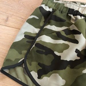 Silence + Noise Camo Track Shorts